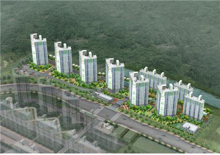 부산신항만 사랑으로 부영 2단지 조감도. <부영그룹 제공>